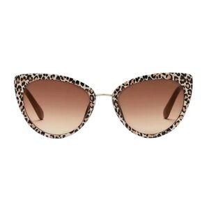 Kate Spade HILLARY 53mm Leopard Print Cat-Eye Sunglasses